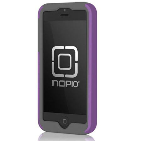 Incipio DualPro Hard-Shell Case for iPhone 5, Indigo Violet/Charcoal Gray