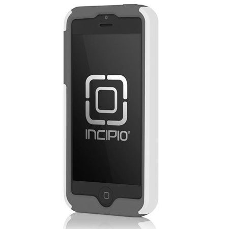 Incipio DualPro Hard-Shell Case for iPhone 5, Optical White/Charcoal Gray