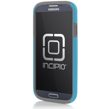 Incipio DualPro Hybrid Case for Samsung Galaxy S4, Cyan/Gray