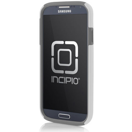 Incipio DualPro Hybrid Case for Samsung Galaxy S4, White/Gray