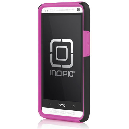 Incipio DualPro Hybrid Case for HTC One, Black/Neon Pink