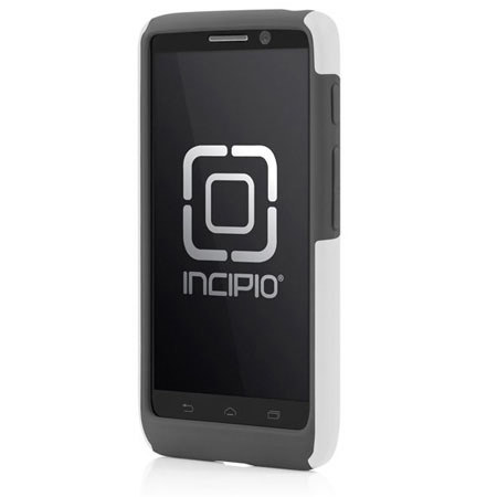 Incipio DualPro Hard Shell Case for Motorola Droid Mini, White/Charcoal Gray