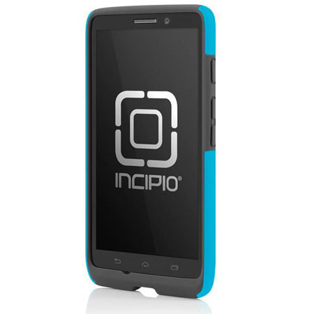 Incipio DualPro Hard-Shell Case for Motorola Droid Maxx, Cyan/Charcoal Gray