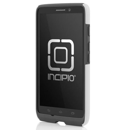 Incipio DualPro Hard-Shell Case for Motorola Droid Maxx, White/Charcoal Gray