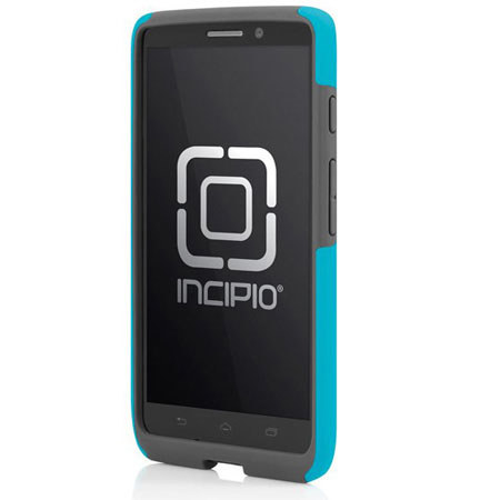 Incipio DualPro Hard-Shell Case for Motorola Droid Ultra, Cyan/Charcoal Gray