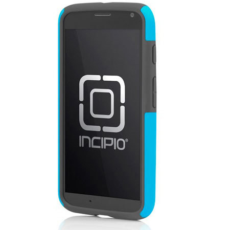 Incipio DualPro Hybrid Case for Motorola Moto X, Cyan/Gray