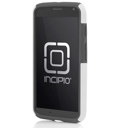 Incipio DualPro Hybrid Case for Motorola Moto X, White/Gray