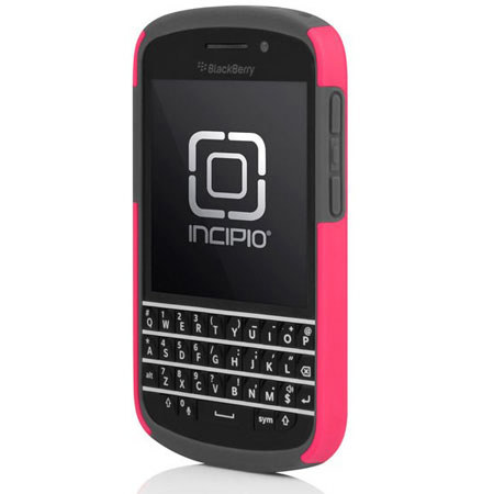 Incipio DualPro Hybrid Case for Blackberry Q10, Pink/Gray