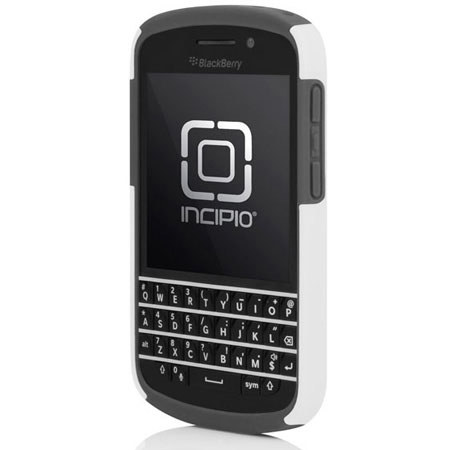Incipio DualPro Hybrid Case for Blackberry Q10, White/Gray