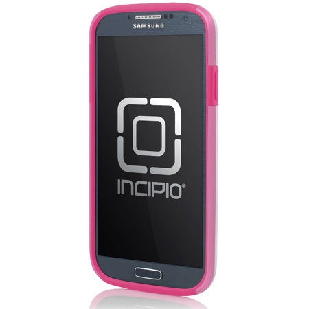 Incipio DualPro Shine Hybrid Case for Samsung Galaxy S4, Optical White/Hot Pink