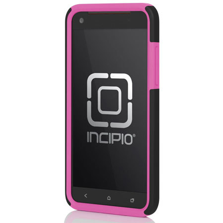 Incipio DualPro Hybrid Case for HTC Droid DNA, Black/Neon Pink