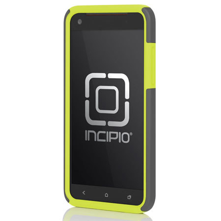 Incipio DualPro Hybrid Case for HTC Droid DNA, Dark Gray/Neon Yellow
