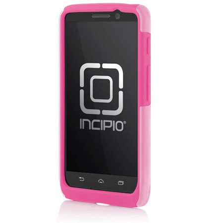 Incipio DualPro Shine Hybrid Case for Motorola Droid Mini, White/Pink