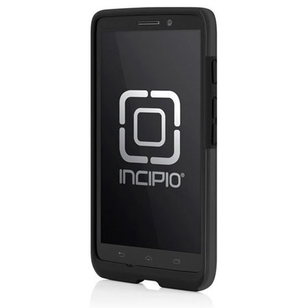 Incipio DualPro Shine Hybrid Case for Motorola Droid Maxx, Silver/Black