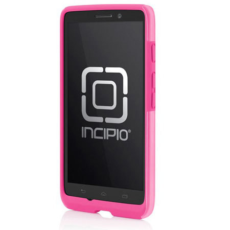 Incipio DualPro Shine Hybrid Case for Motorola Droid Maxx, White/Pink