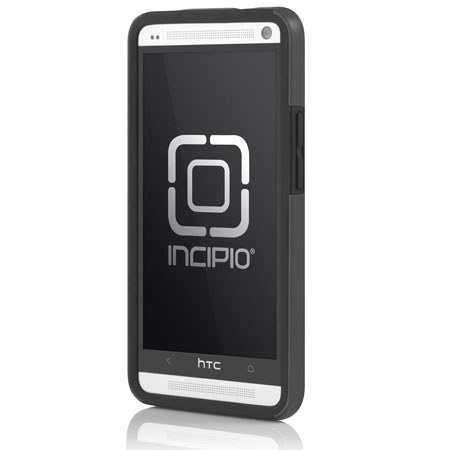 Incipio DualPro Shine Hybrid Case for HTC One, Silver/Black