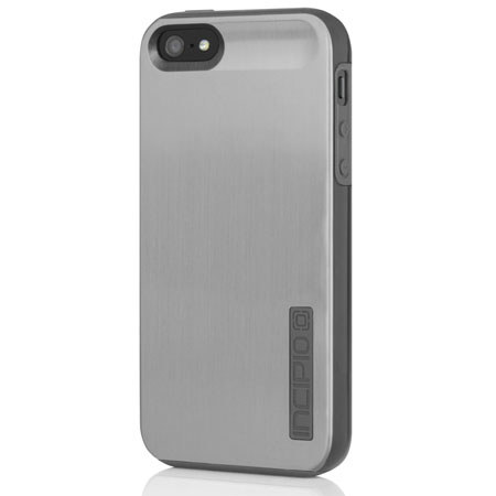 Incipio DualPro Shine Hybrid Case for iPhone 5, Silver/Gray