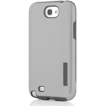 Incipio DualPro Shine Hybrid Case for Samsung Galaxy Note II, Silver/Gray
