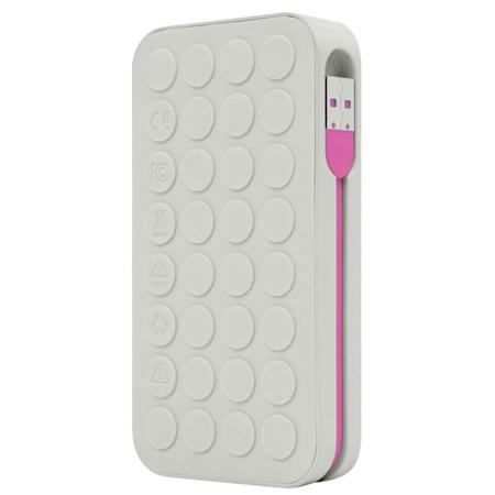 Incase Power 5400 Double Charge Battery, Gray/Magenta