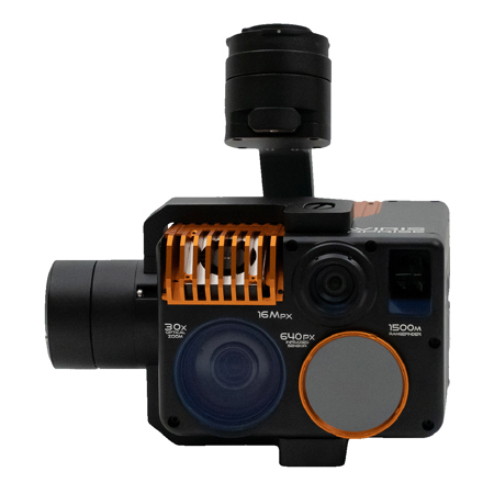 Inspired Flight Workswell WIRIS Enterprise 16MPX Advanced Multi-Sensor UAV/UGV Thermal Camera with Gremsy Pixy WE Gimbal