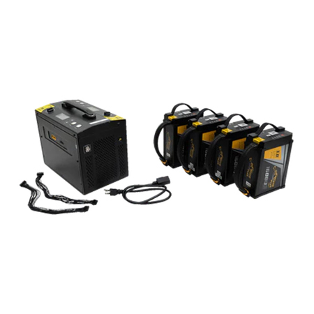 Inspired Flight 4x Plus 1.0 710Wh 16000mAh 44.4V 15C 12S1P Li-Po Battery with TA3000 Dual Charger for IF1200A Hexacopter