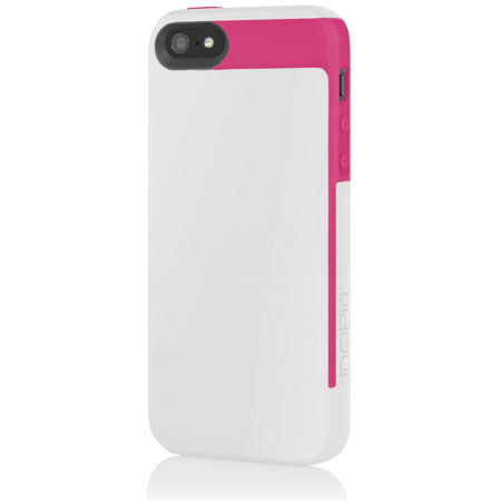 Incipio Faxion Hard-Shell Case for iPhone 5, Optical White/Cherry Blossom Pink