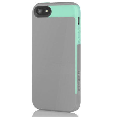 Incipio Faxion Hard-Shell Case for iPhone 5, Haze Gray/Navajo Turquoise