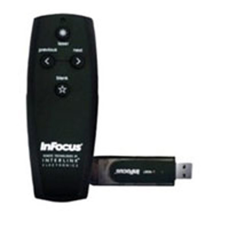 InFocus Presenter Remote with Laser Pointer and USB Receiver