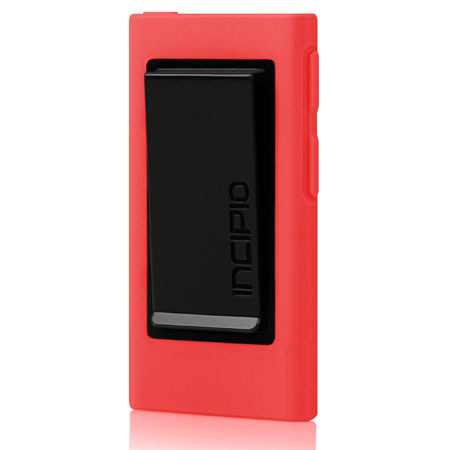 Incipio Hipster Clip Hybrid Case with Clip for iPod Nano 7G, Red / Black