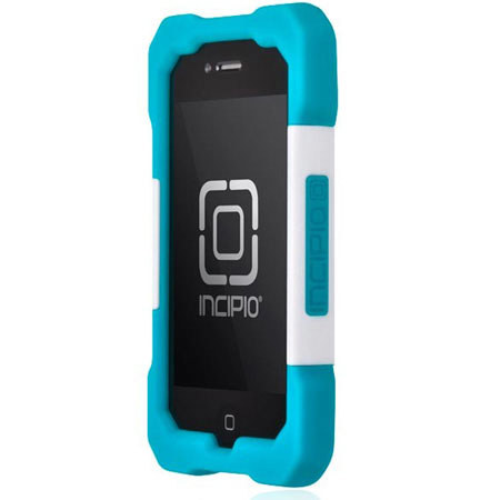 Incipio Hive Response Hybrid Case for iPhone 4 & 4S, Turquoise/White