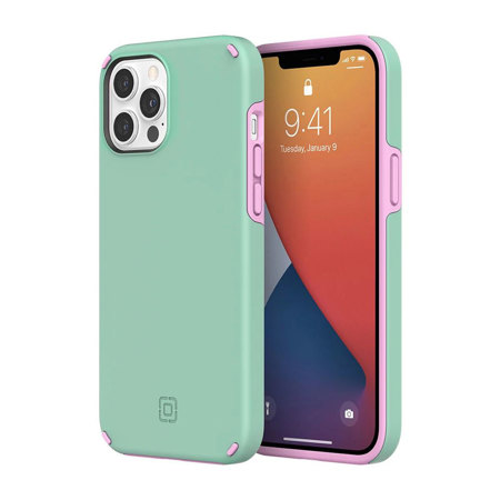 Incipio Duo Case for iPhone 12 Pro Max, Candy Mint/Pink