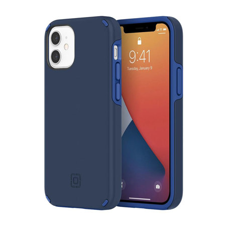 Incipio Duo Case for iPhone 12 Mini, Dark Blue/Classic Blue