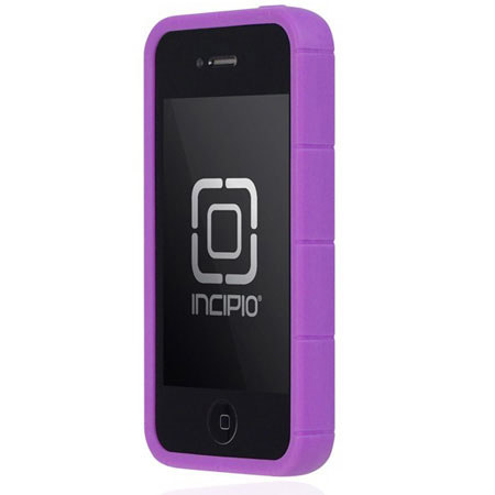 Incipio Invert Semi-Rigid Soft Shell Case for iPhone 4 & 4S, Purple/Purple