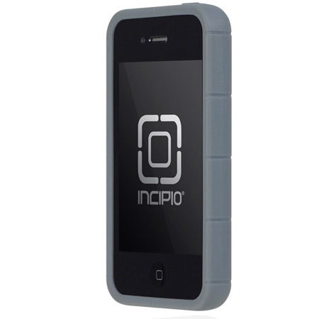 Incipio Invert Semi-Rigid Soft Shell Case for iPhone 4 & 4S, White/Gray