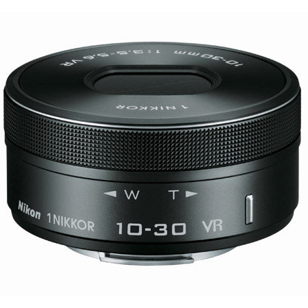 Nikon 1 NIKKOR 10-30mm f/3.5-5.6 VR PD-Zoom Lens, Black, USA Warranty
