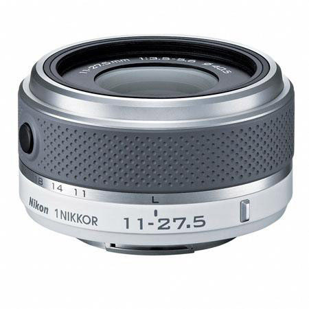 Nikon 1 NIKKOR 11-27.5mm f/3.5-5.6 VR ZOOM Lens, White with Accessory Kit