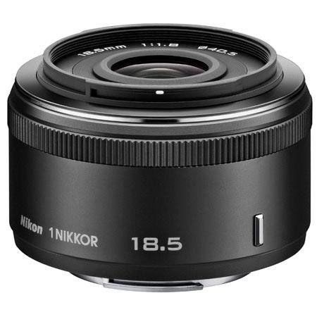 Nikon 1 NIKKOR 18.5mm f/1.8 Lens, Black - Refurbished by Nikon USA