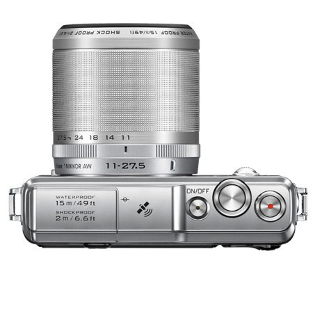 Nikon 1 AW1　シルバー Nikon 1 AW1 Mirrorless with 11-27.5mm AW Lens and Free Accessories