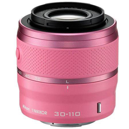 Nikon J1 Camera Pink w/10-30mm, 10-30mm, 10mm f/2.8 & FREE: 32gb