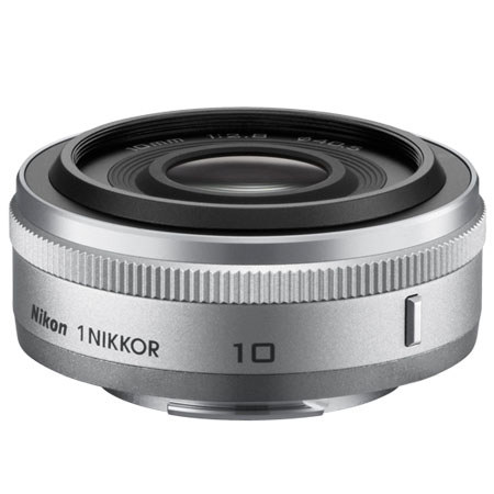 Nikon 1 J1 Digital Camera w/10mm / 10-30mm VR - Silver