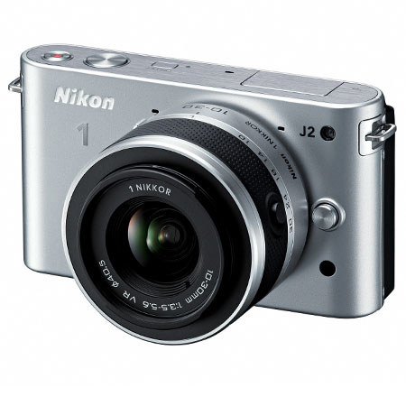 Nikon J2 Digital Camera w/Nikon 10-30mm VR & 30-110mm, Silver