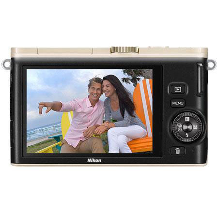 Nikon 1 J3 Mirrorless Digital Camera with 10-100mm Lens, Beige