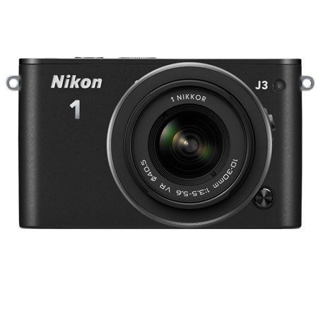 Nikon 1 J3 Mirrorless Digital Camera with 10-30mm VR Lens, Black