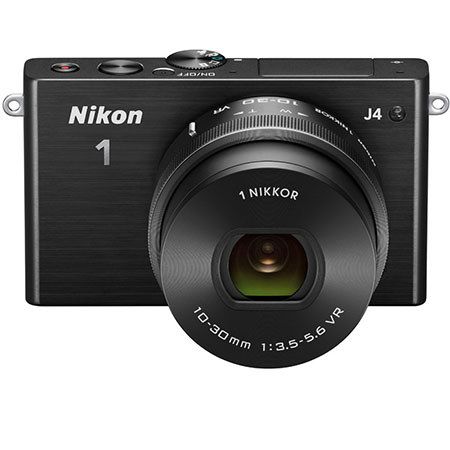 Nikon 1 J4 Mirrorless Camera with 10-30mm VR Lens Black W/Pro Accessory Bundle