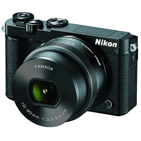 Nikon 1 J5 Mirrorless with NIKKOR 10-30mm f/3.5-5.6 VR Lens, Black