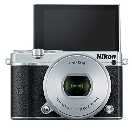 Nikon 1 J5 Mirrorless with NIKKOR 10-30mm f/3.5-5.6 VR Lens, Silver