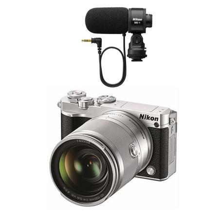 Nikon J5 Mirrorless with 10-100mm VR Lens with Audio Kit Adorama