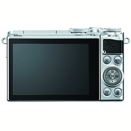 Nikon 1 J5 Mirrorless with NIKKOR 10-100mm f/4-5.6 VR Lens, Silver