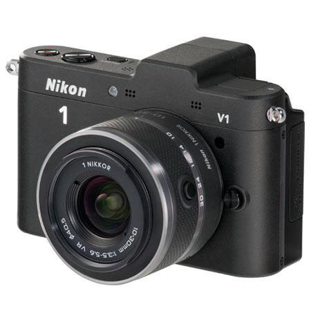 Nikon 1 V1 Mirrorless Digital Camera w/NIKKOR 10-30mm Lens, Black