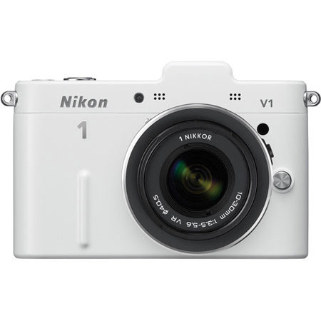 Nikon 1 V1 Mirrorless Digital Camera, White